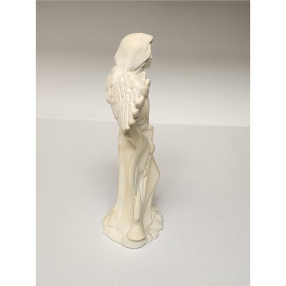 Bisque Ceramic Figurines Angels with Horn Ready To Paint Christmas, Holiday Deco - Picture 3 of 16